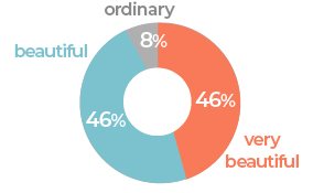 Respondents who answered that the exterior of the piano was very clean or clean after repair: 92%.%